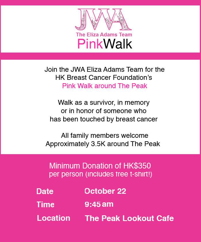 Pink Walk Eliza Adams team - 22 October 2017